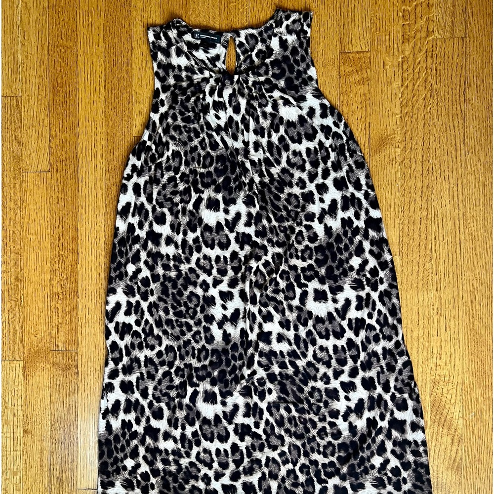 INC ANIMAL PRINT MIDI DRESS